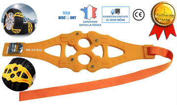 TD® 5PACK Chaîne neige universelle voitures pneu facile à installer antidérapante protection réglable largeur encliquetable pratique